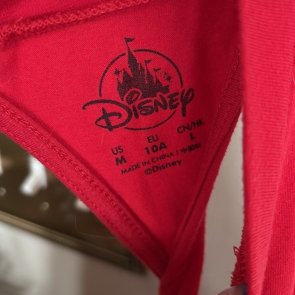 Walt Disney World Girls Minnie Mouse Bow Red Racerback Tank Top Embroidered - Picture 6 of 12